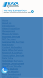 Mobile Screenshot of kayasystems.com